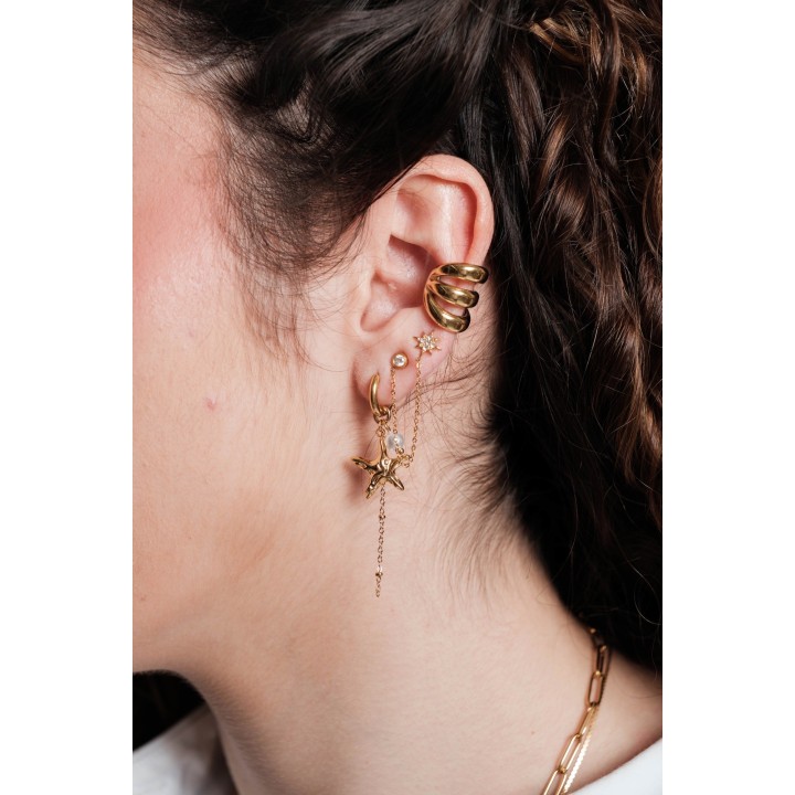 FAUX PIERCING ETOILE ACIER INOXYDABLE SILVER PETIT PRIX