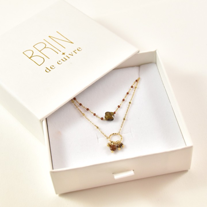 BAGUE RONDE MARTELEE ACIER INOXYDABLE GOLD PETIT PRIX