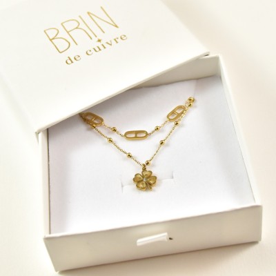 BAGUE RONDE MARTELEE ACIER INOXYDABLE GOLD PETIT PRIX