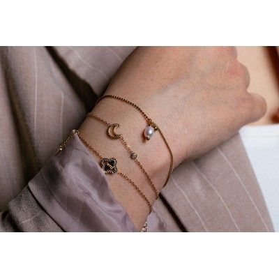 COFFRET CADEAU BRACELETS NUMERO 40 BRIN DE CUIVRE ACIER INOX SILVER