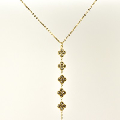 COLLIER MAILLE SERPENT ACIER INOXYDABLE GOLD PETIT PRIX