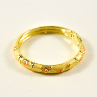BRACELET PERLES GRIS METALLISE MEDAILLON ACIER INOX GOLD PETIT PRIX
