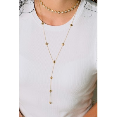 COLLIER MAILLE SERPENT ACIER INOXYDABLE GOLD PETIT PRIX