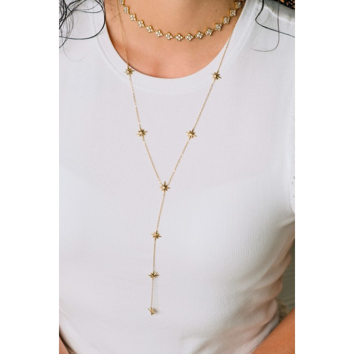 COLLIER MAILLE SERPENT ACIER INOXYDABLE GOLD PETIT PRIX