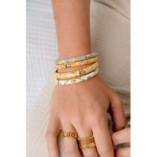 JONC FANTAISIE COULEUR VERT ET MOTIFS FLORAUX PETIT PRIX