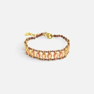 Bracelet Tourmaline Rose Céleste | Brin de Cuivre