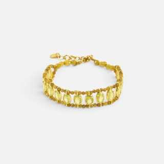 Bracelet Tourmalines Jaunes & Vertes Mathilde | Brin de Cuivre