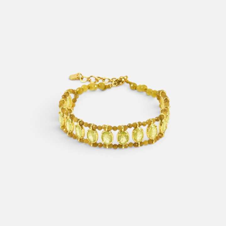 Bracelet Tourmalines Jaunes & Vertes Mathilde | Brin de Cuivre