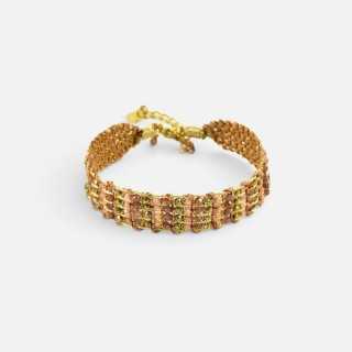Bracelet Tressé Solène Pierres Multicolores | Brin de Cuivre