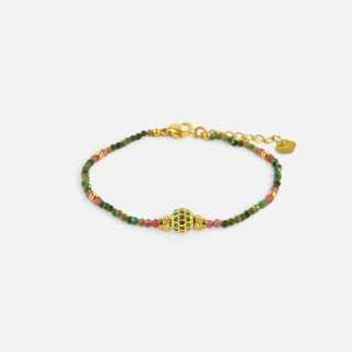 Bracelet Tourmalines Sphère Louise | Brin de Cuivre