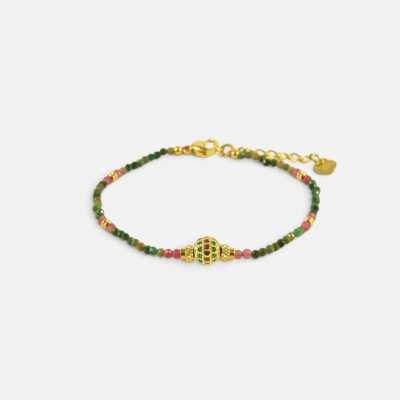 Bracelet Tourmalines Sphère Louise | Brin de Cuivre