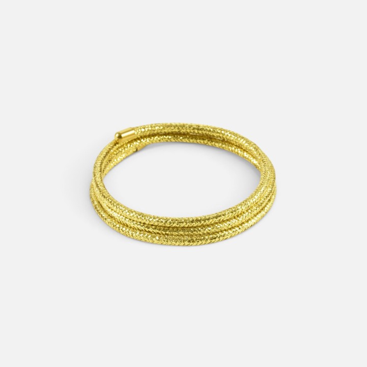 Bracelet Collier Souple Doré brillant Valentine | Brin de Cuivre