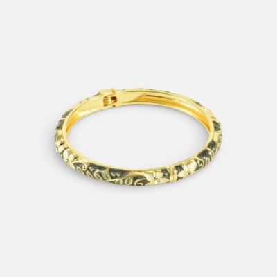 Bracelet Jonc Bicolore Noir & Blanc Diana | Brin de Cuivre