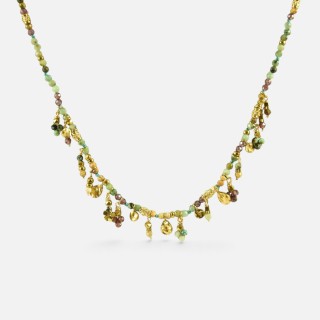 Collier Pampilles Dorées Zoé & Pierres Naturelles Brin de cuivre