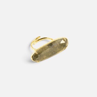 Bague Céleste Tourmaline Rose et Verte | Brin de Cuivre