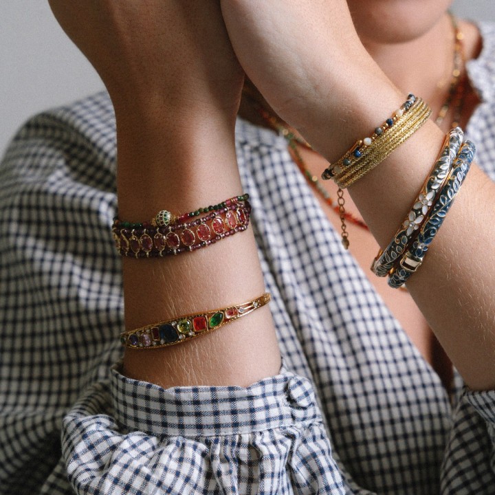 Bracelet Tourmaline Rose Céleste | Brin de Cuivre