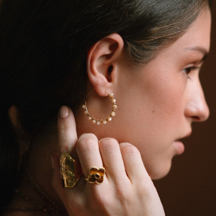 Boucles d'oreilles Hermine