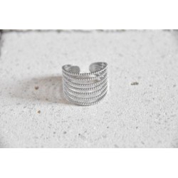 Bague Hula Hoop Or Jaune Diamant 0,1ct