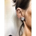 PUCE ETOILE ET LUNE ACIER INOXYDABLE SILVER PETIT PRIX